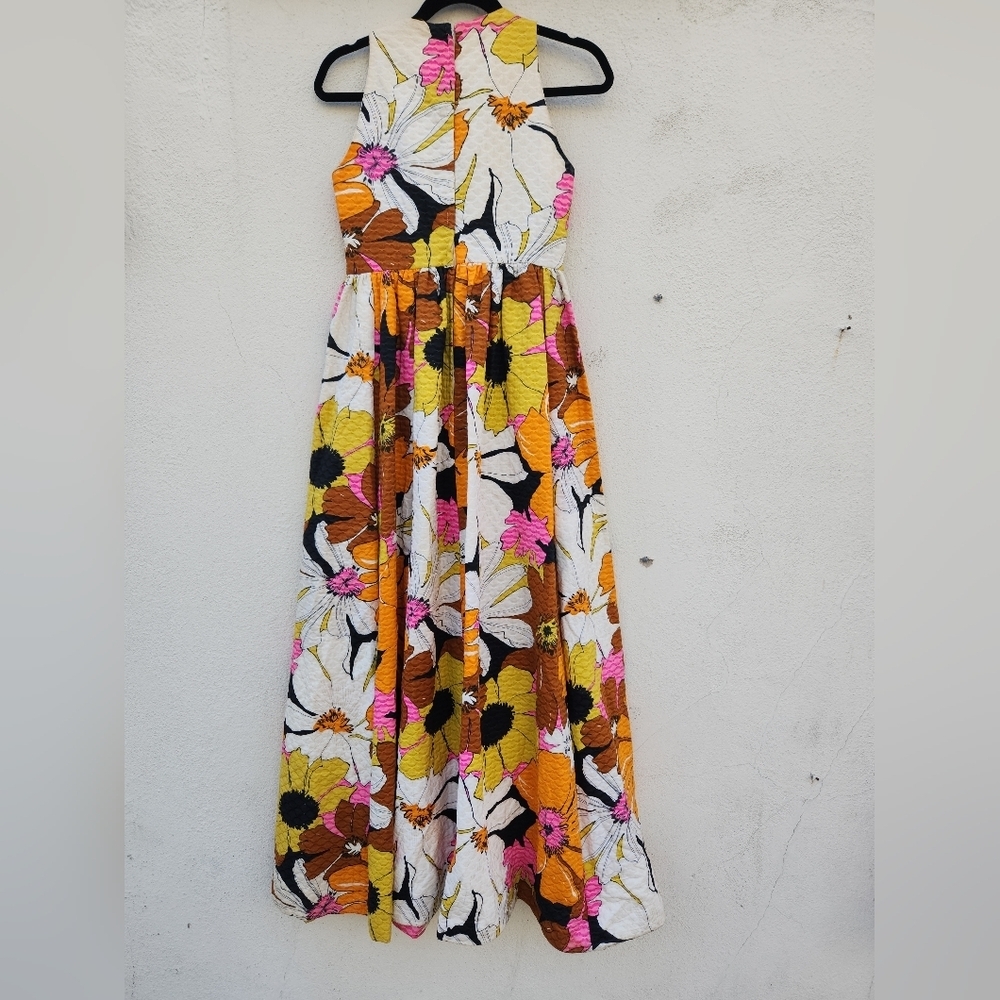 Vintage 70s Handmade Floral Maxi Dress - Picture 6 of 10